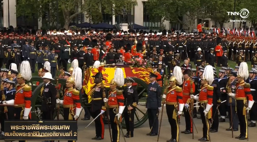 อัญเชิญหีบพระบรมศพ ควีนเอลิซาเบธที่ 2 จากมหาวิหารเวสต์มินสเตอร์สู่ประตูชัยเวลลิงตัน อัญเชิญหีบพระบรมศพ ควีนเอลิซาเบธที่ 2 จากมหาวิหารเวสต์มินสเตอร์สู่ประตูชัยเวลลิงตัน