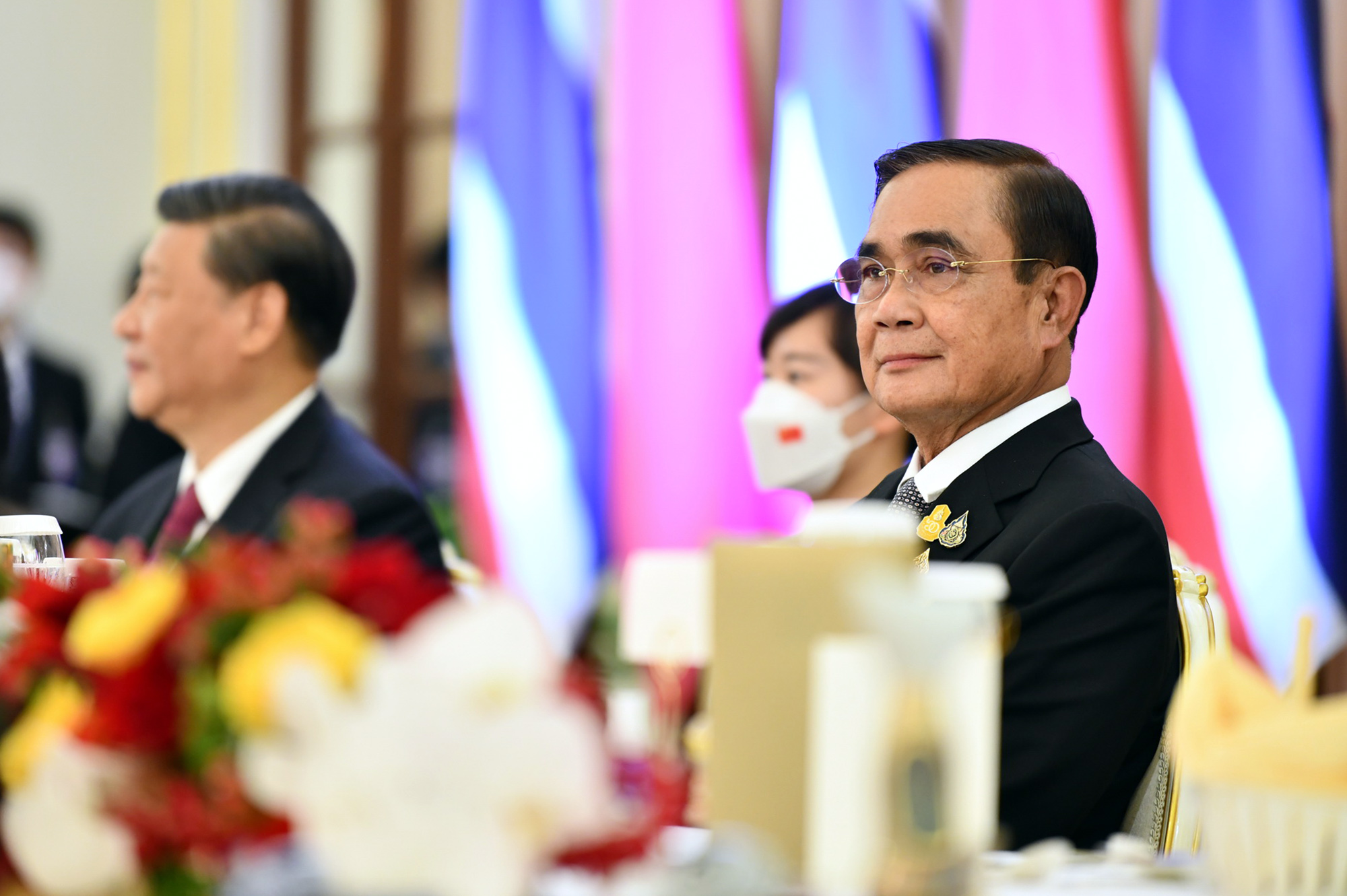 ประมวลภาพ นายกฯ เลี้ยงอาการกลางวัน สี จิ้นผิง และภริยา