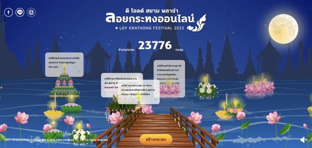 ชี้เป้า 5 เว็บไซต์ลอยกระทงออนไลน์ 2023 ชี้เป้า 5 เว็บไซต์ลอยกระทงออนไลน์ 2023