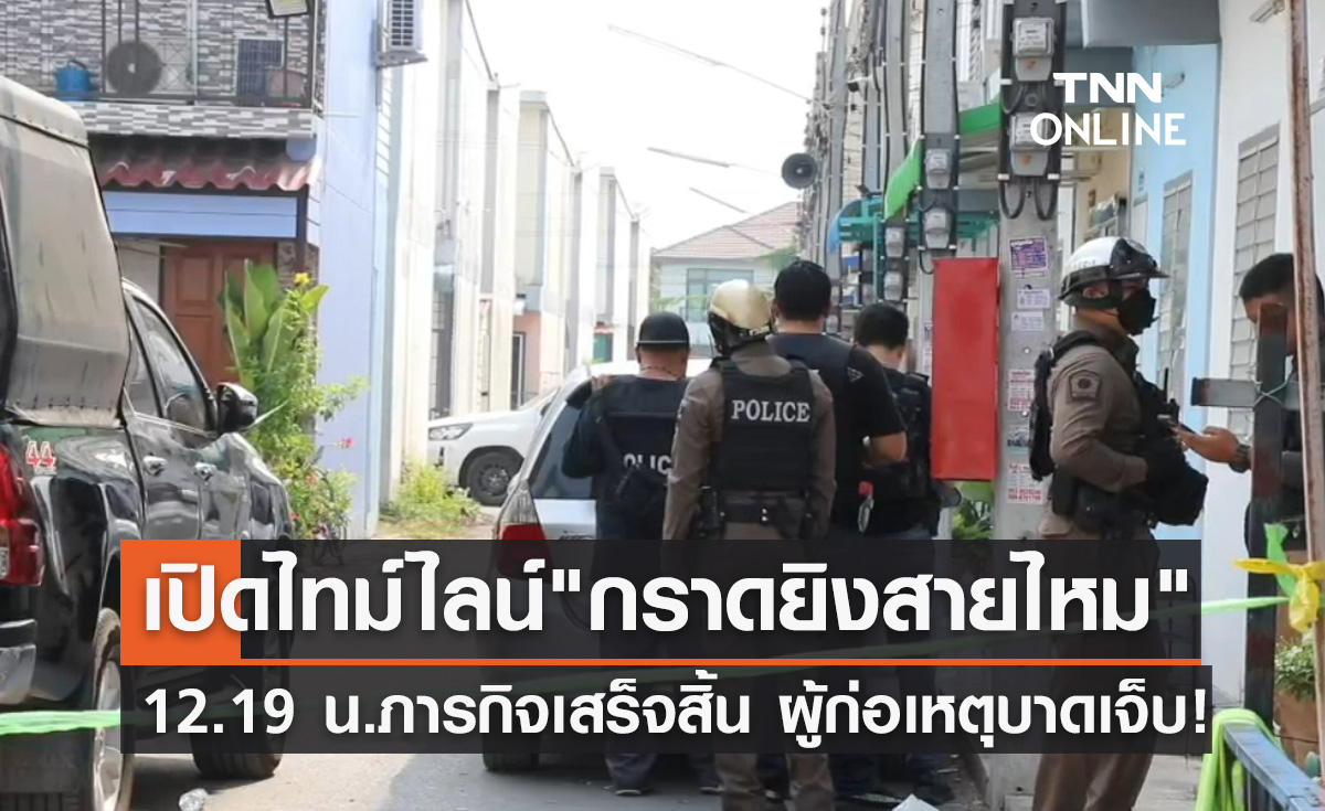 เปิดไทม์ไลน์ "กราดยิงสายไหม" เวลา 12.19 น.ภารกิจเสร็จสิ้น ผู้ก่อเหตุได้รับบาดเจ็บ!