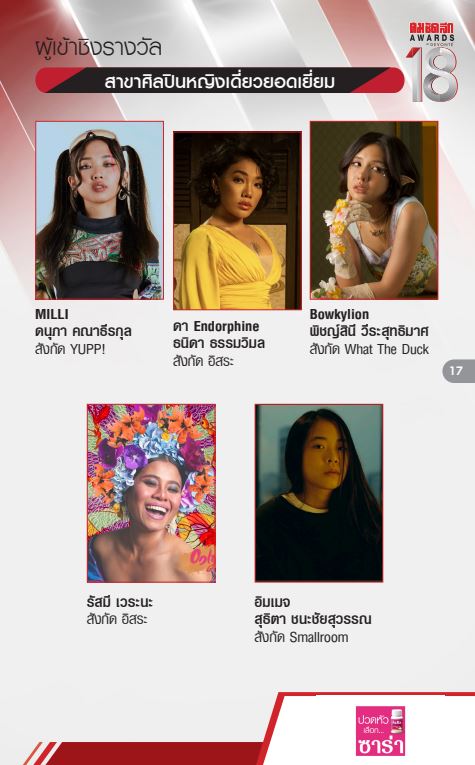 รายชื่อผู้เข้าชิง งานประกาศผลรางวัล คม ชัด ลึก อวอร์ด ครั้งที่ 18 