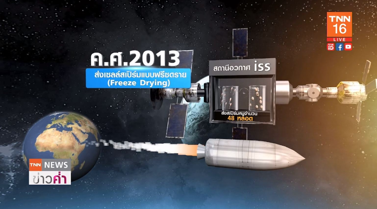 นักวิทยาศาสตร์ พบ สเปิร์ม เก็บบนอวกาศได้นาน 200 ปี