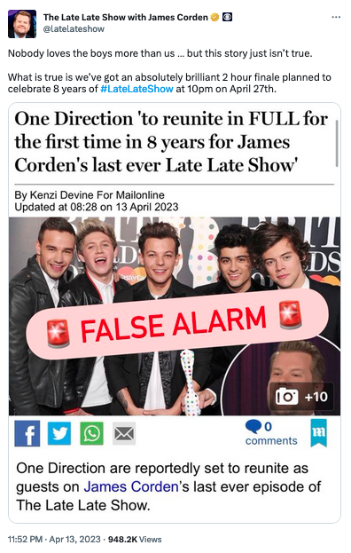 รียูเนียนรอบ 8 ปี?!! จริงหรือ One Direction จ่อกลับมารวมตัวปลายเมษายนนี้