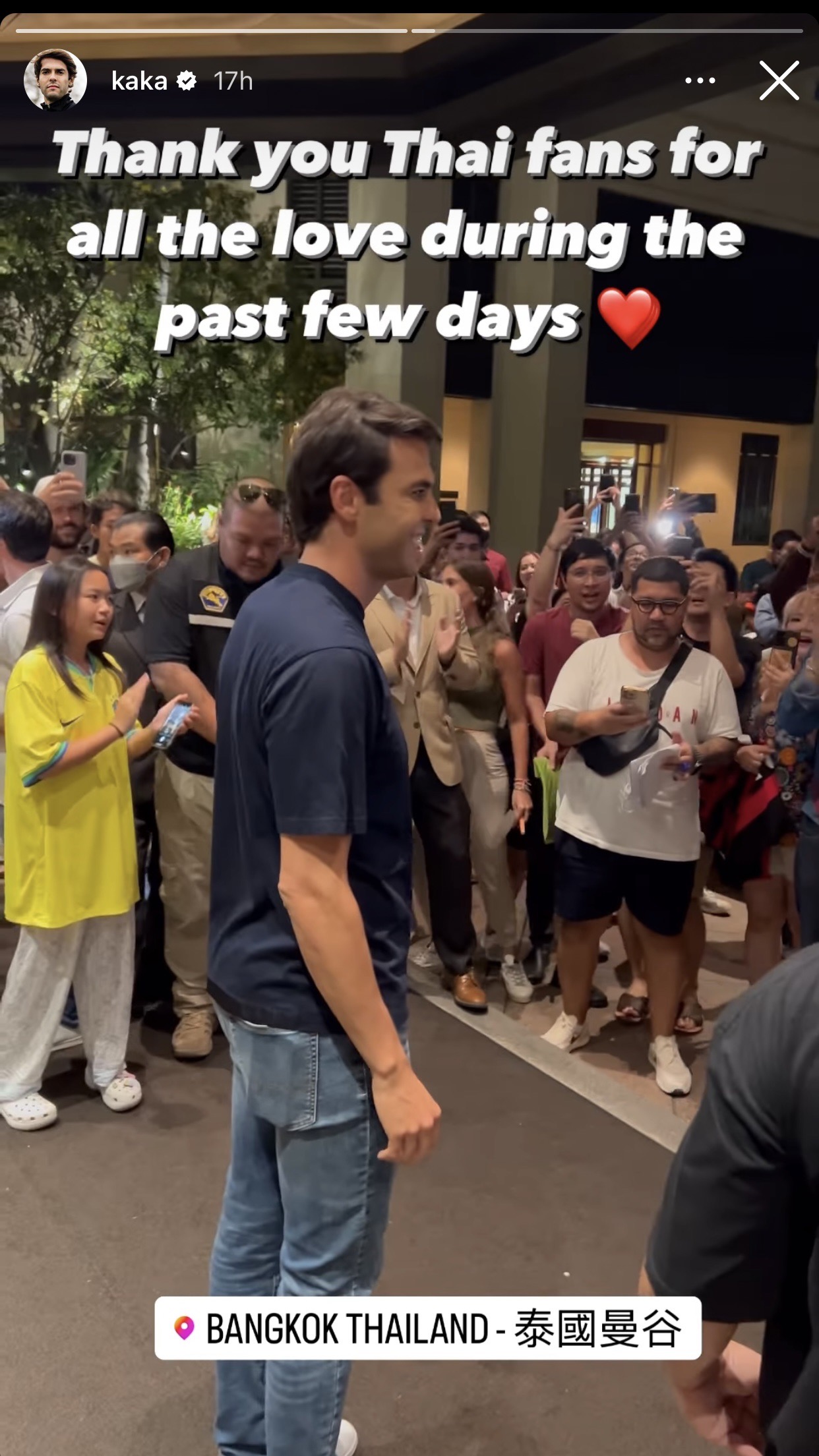 กาก้า ขอบคุณแฟนบอลไทย ต้อนรับอบอุ่น พร้อมเซอร์ไพรส์วันเกิด กาก้า ขอบคุณแฟนบอลไทย ต้อนรับอบอุ่น พร้อมเซอร์ไพรส์วันเกิด