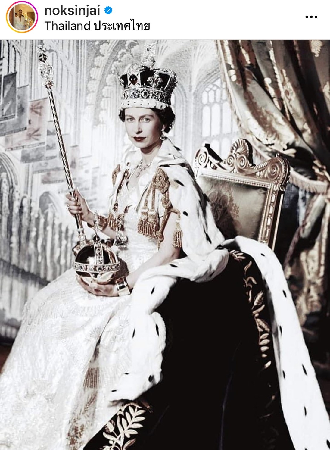 คนบันเทิงไทย ร่วมอาลัยสมเด็จพระราชินีนาถเอลิซาเบธที่ 2 แห่งสหราชอาณาจักร เสด็จสวรรคต