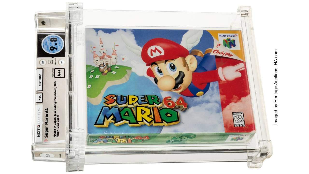 แพงกว่านี้ไม่มีแล้ว !! ตลับเกมเก่า Super Mario 64 ขายได้ 50,824,800 บาท แพงกว่านี้ไม่มีแล้ว !! ตลับเกมเก่า Super Mario 64 ขายได้ 50,824,800 บาท