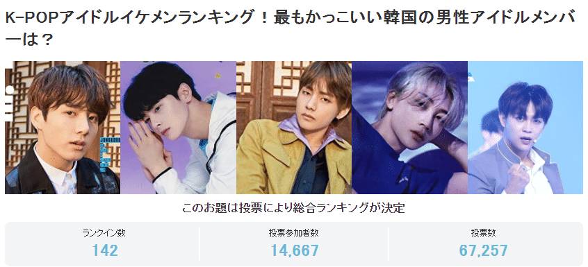 V, จองฮัน และ แทมิน คือไอดอลเกาหลีที่หล่อที่สุดสำหรับผู้หญิงญี่ปุ่นในช่วงวัยที่แตกต่างกัน