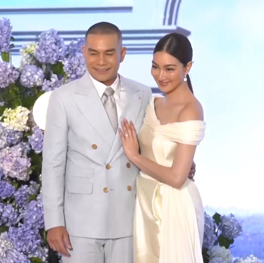 แพนเค้ก จูงมือ สารวัตรหมี ฉลองวิวาห์ชื่นมื่นอบอวลไปด้วยความรัก