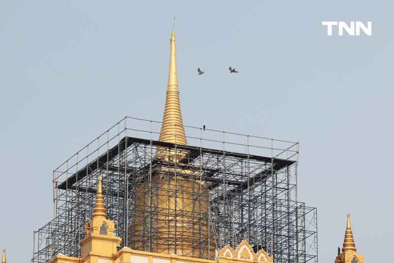 คืบหน้าใกล้แล้วเสร็จ บูรณปฏิสังขรณ์ องค์พระเจดีย์ภูเขาทอง คืบหน้าใกล้แล้วเสร็จ บูรณปฏิสังขรณ์ องค์พระเจดีย์ภูเขาทอง