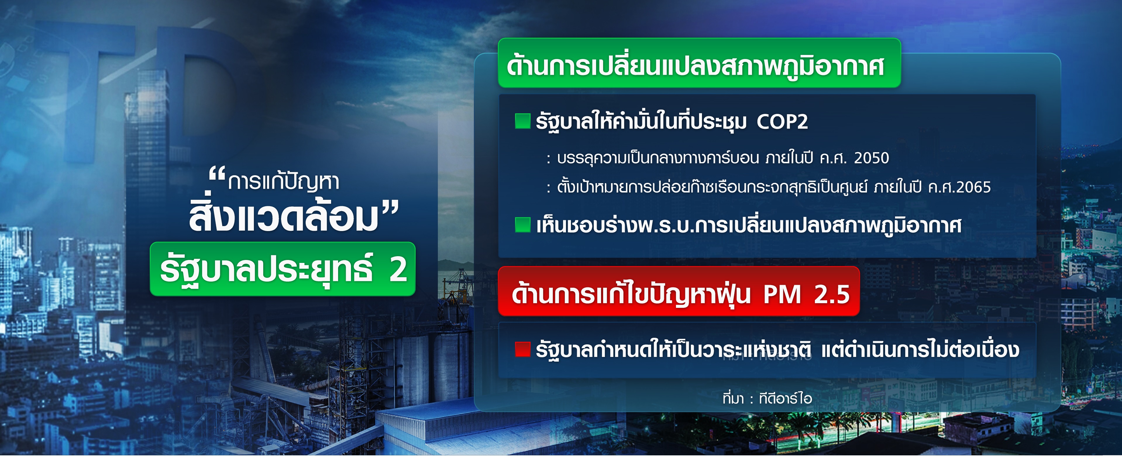 TDRI ตรวจการบ้านรัฐบาลประยุทธ์ 2