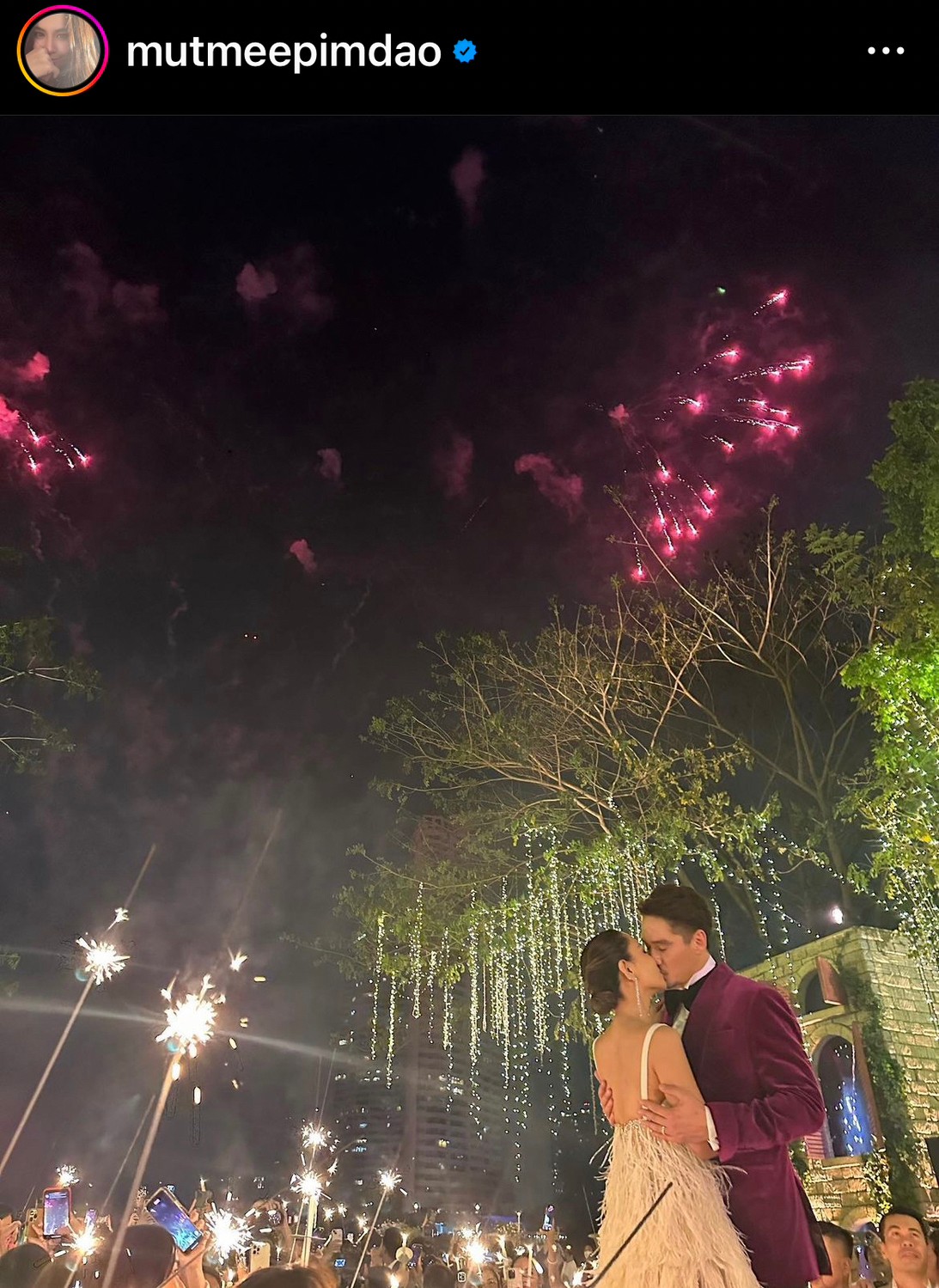 ภาพบรรยากาศงานช่วงเย็น อนันดา-ณิชชา พิธีฉลองมงคลสมรสแสนหวาน 