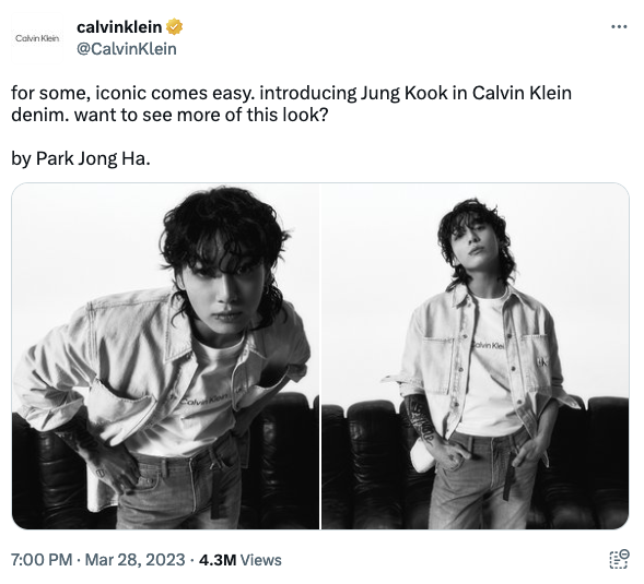 หุ้นพุ่งขานรับ!! 'จองกุก BTS' ขึ้นแท่น Global Ambassador ของ Calvin Klein