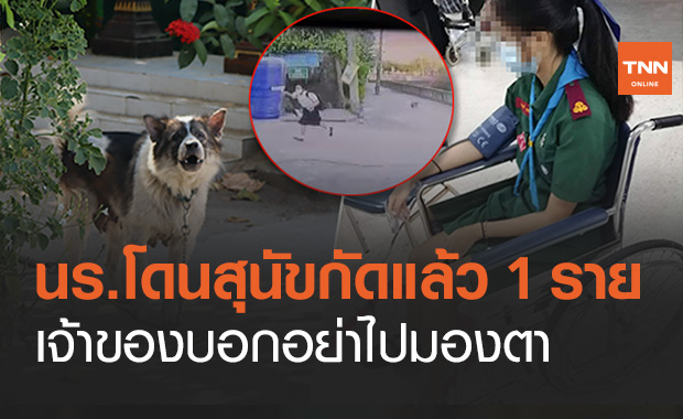 จนได้!บางแก้ววิ่งไล่นร. โดนกัดแล้ว 1 ราย เจ้าของบอกอย่า 'มองตาสุนัข'
