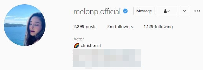 มีแต่คนรัก! ผู้ติดตามไอจี แตงโม พุ่งสู่ 2 ล้าน ด้าน เบิร์ด ยอดฟอลโล่ทะลุล้าน
