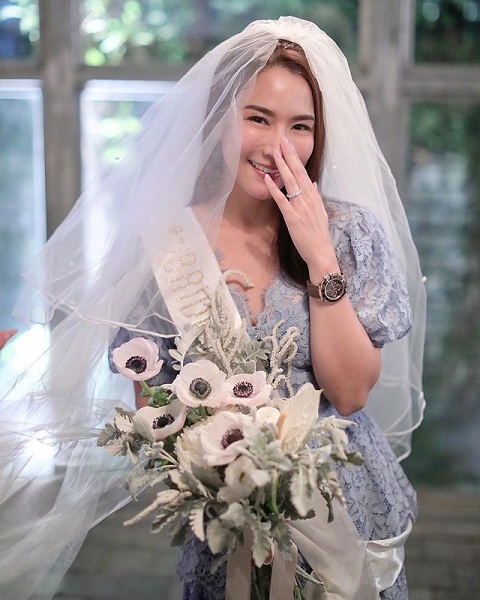 พรีเวดดิ้งสุดหวาน จั๊กจั่น อคัมย์สิริ และแฟนหนุ่ม เค วัฒนา 