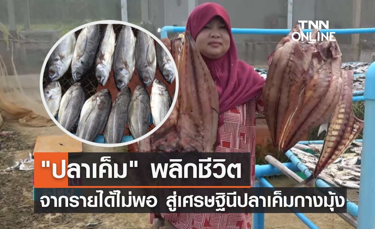 ปลาเค็มพลิกชีวิต ทำเงินแสนต่อเดือน สู่ "เศรษฐินีปลาเค็มกางมุ้ง"