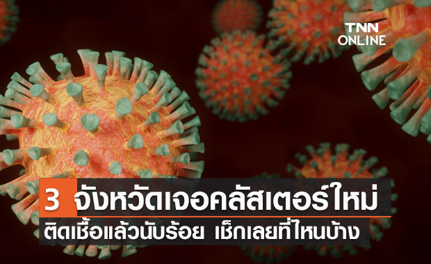 ผุดรายวัน! คลัสเตอร์ใหม่โผล่อีกใน 3 จังหวัด ติดเชื้อแล้วนับร้อย